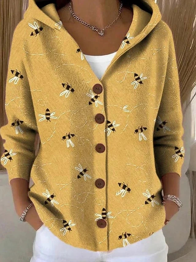 Strickjacke Damen | Mit Knopfleiste & Auffälligem Design 1