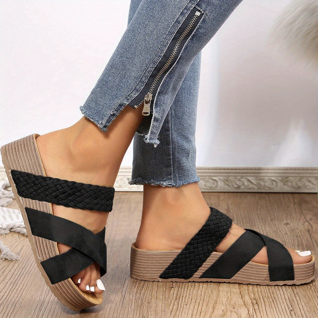 Stylische Flip-Flops mit Strickdesign für Damen – Bequem und Vielseitig 1