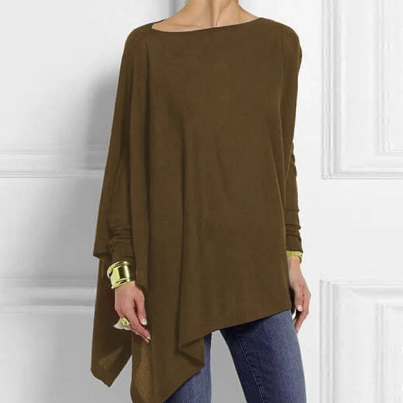 Stylischer Damenpullover mit asymmetrischem Design für Freizeit und Büro 1