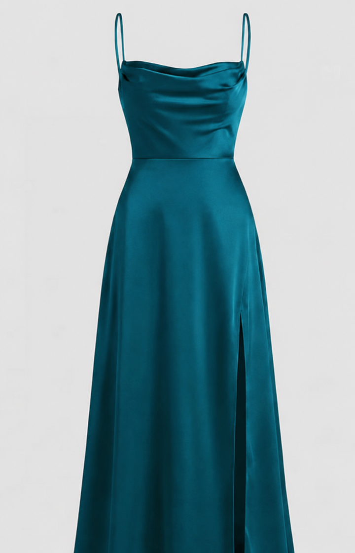 Ärmelloses Sommer-Maxikleid mit Schlitz für elegante Anlässe und Partys