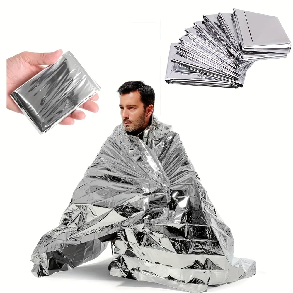 ThermoShield Notfalldecke Wasserdicht Kompakt für Effektive Wärmeisolierung beim Camping und Wandern 1