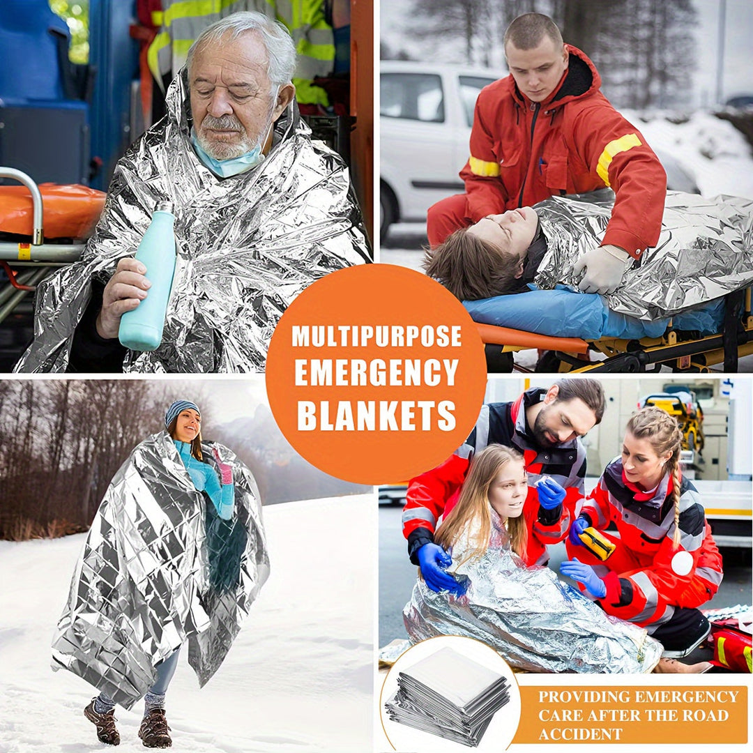 ThermoShield Notfalldecke Wasserdicht Kompakt für Effektive Wärmeisolierung beim Camping und Wandern 5