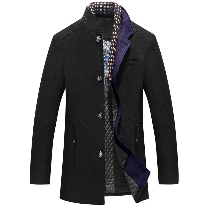 Warme Herrenjacke mit Funktionalem Design für Kalte Jahreszeiten 0