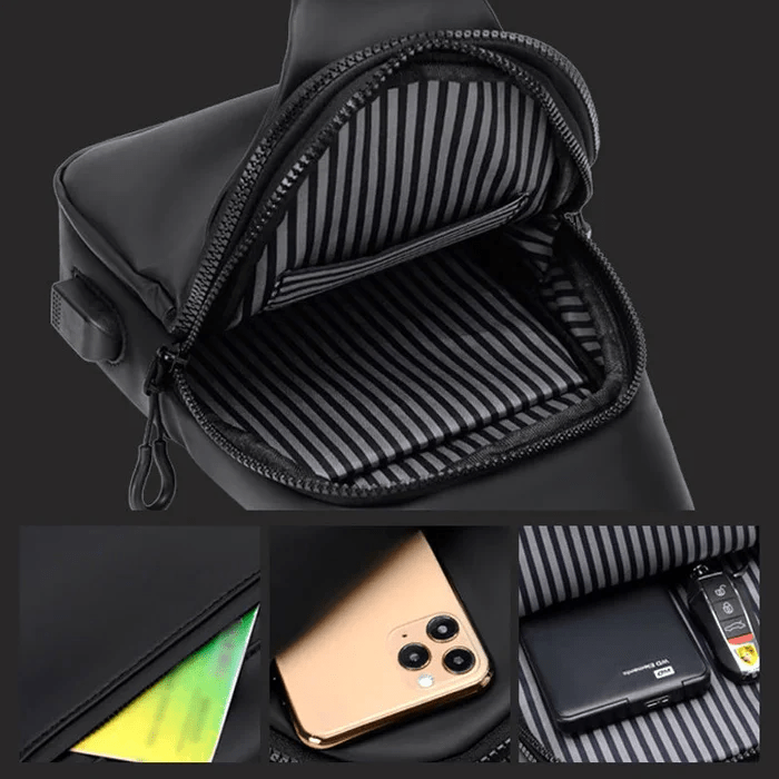 Wasserdichte Umhängetasche Damen mit USB-Ladeanschluss – Stylische Crossbody Bag für Alltags- und Reisebedarf 6