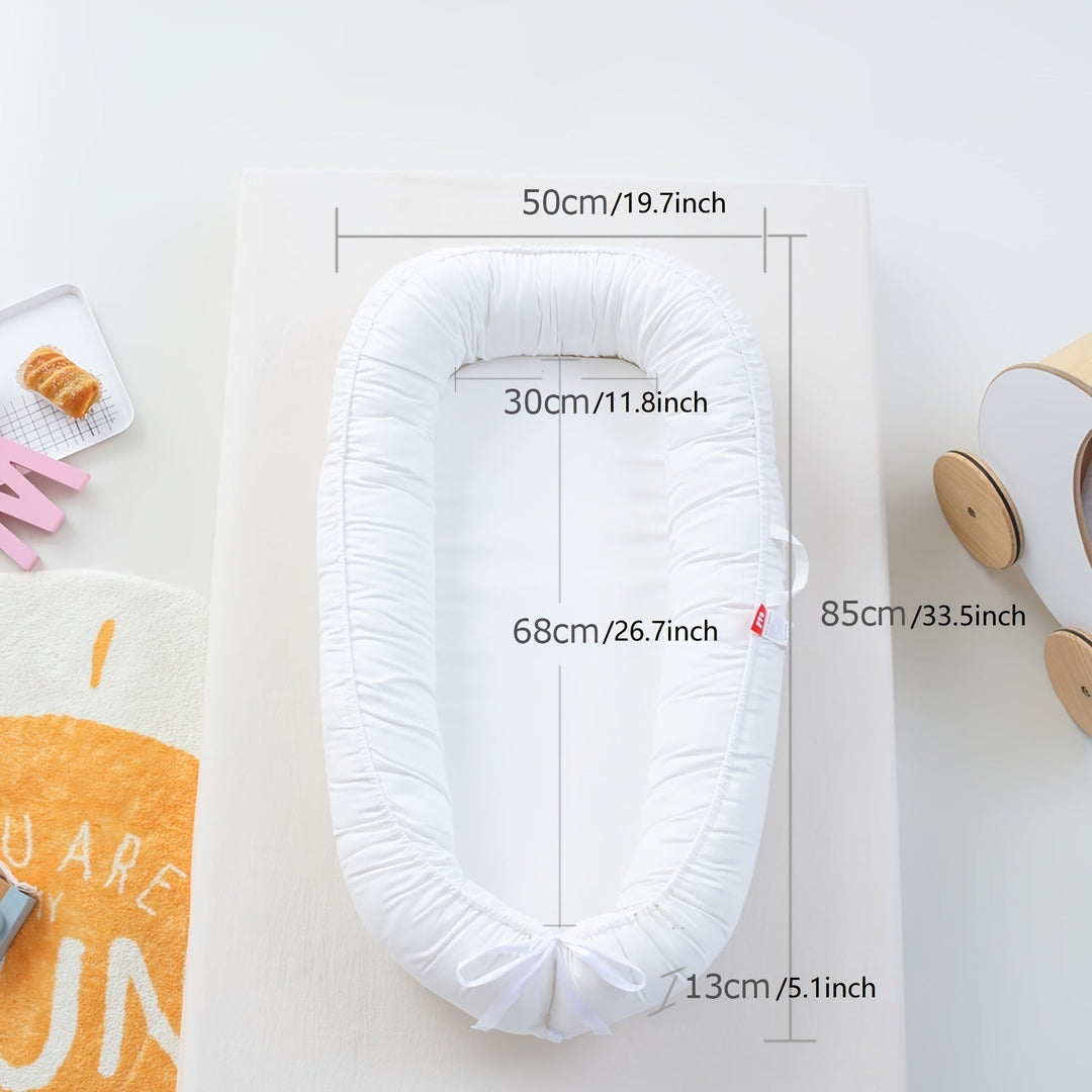 Weicher Baby Lounger für Neugeborene – Atmungsaktiver Komfort und Schutz, Ideal für Reisen und Zuhause 2