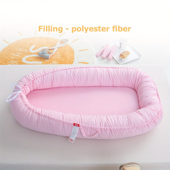 Weicher Baby Lounger für Neugeborene – Atmungsaktiver Komfort und Schutz, Ideal für Reisen und Zuhause 3