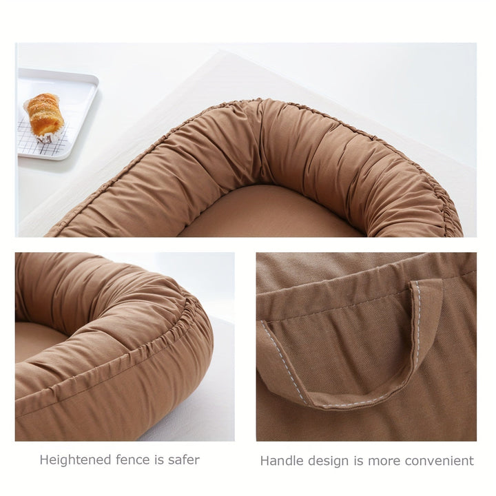 Weicher Baby Lounger für Neugeborene – Atmungsaktiver Komfort und Schutz, Ideal für Reisen und Zuhause 7