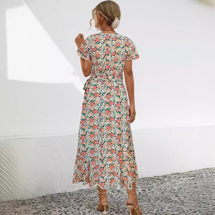 Blumen-Midi-Kleid für Damen - Luftig und Elegant für den Sommer