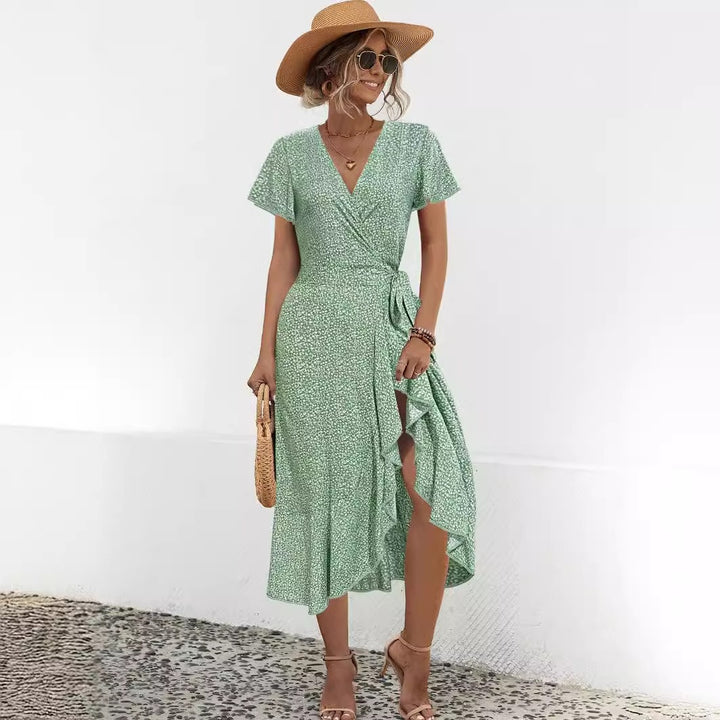 Blumen-Midi-Kleid für Damen - Luftig und Elegant für den Sommer