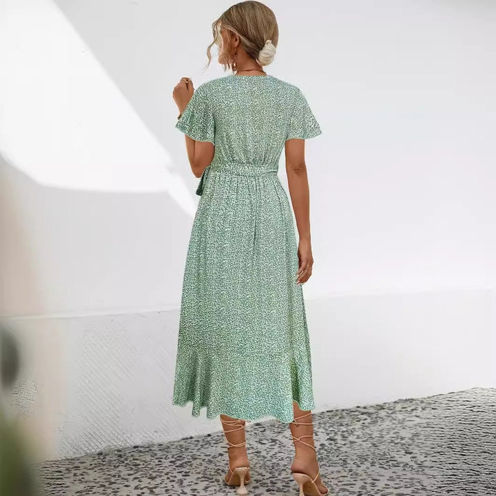 Blumen-Midi-Kleid für Damen - Luftig und Elegant für den Sommer