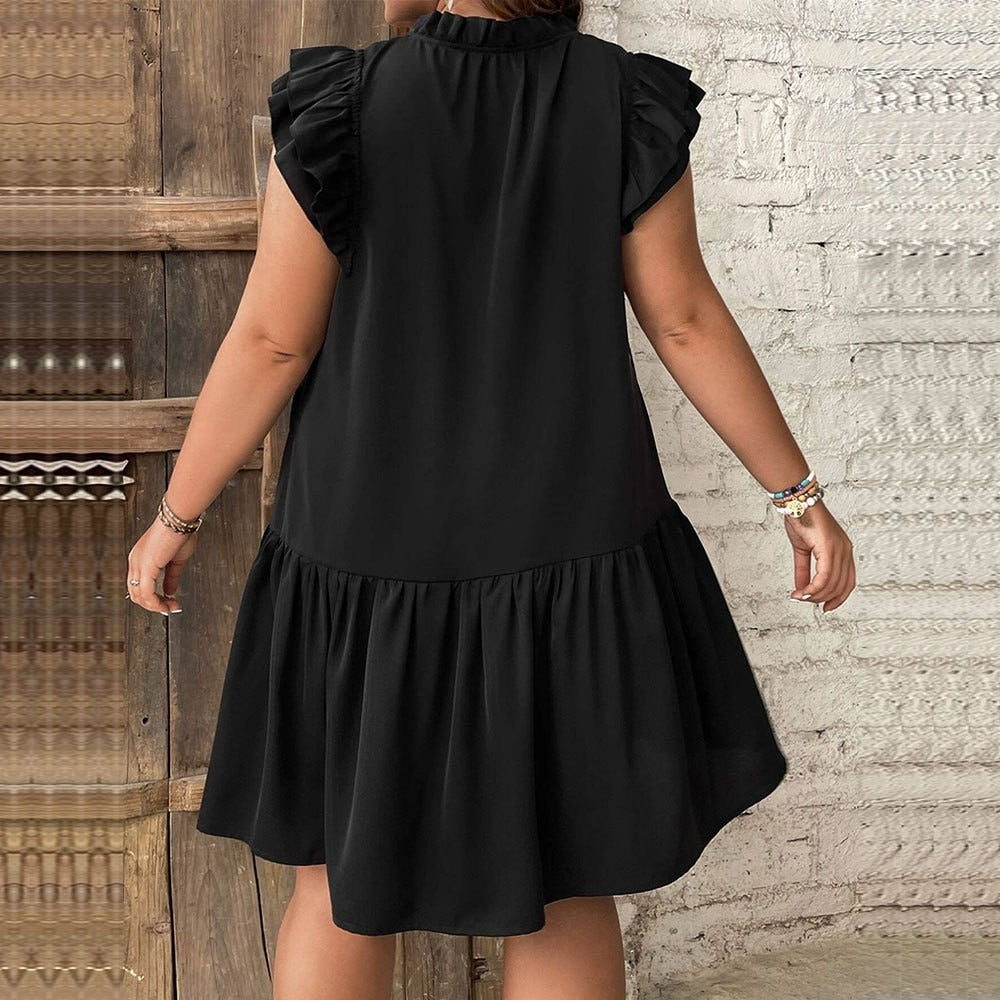 Elegantes Etuikleid mit Rüschendetails für Damen - Ideal für jeden Anlass