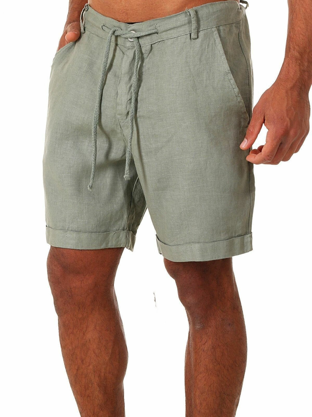 Herren Shorts mit Kordelzug und geradem Schnitt für Sommerkomfort