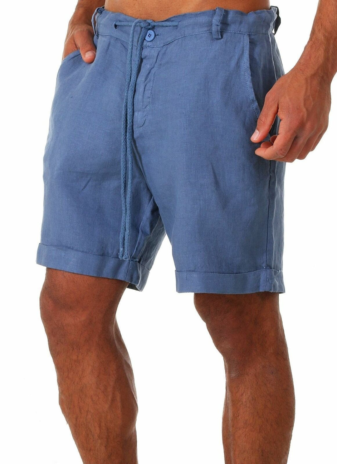 Herren Shorts mit Kordelzug und geradem Schnitt für Sommerkomfort