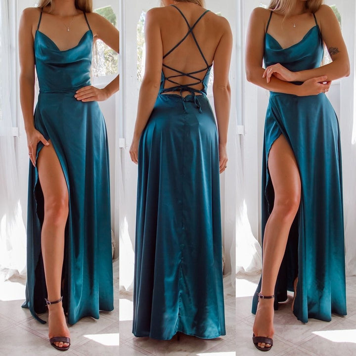Elegantes Maxikleid mit Beinschlitz für besondere Anlässe