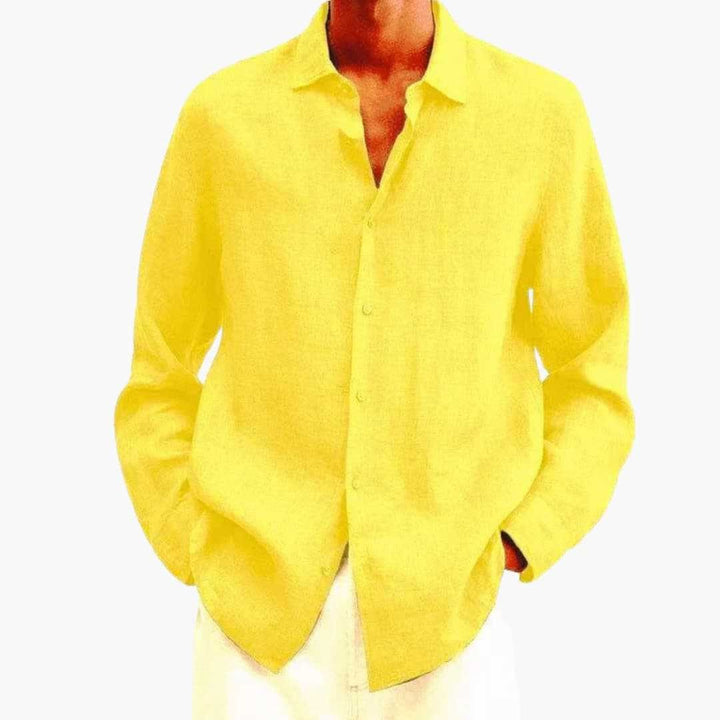 Herren Hemd Langarm mit Reverskragen – Klassisches Herrenhemd für Vielseitige Looks und Elegante Auftritte