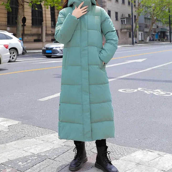 Winterjacke | Langer Steppmantel für Frauen für den Winter 3