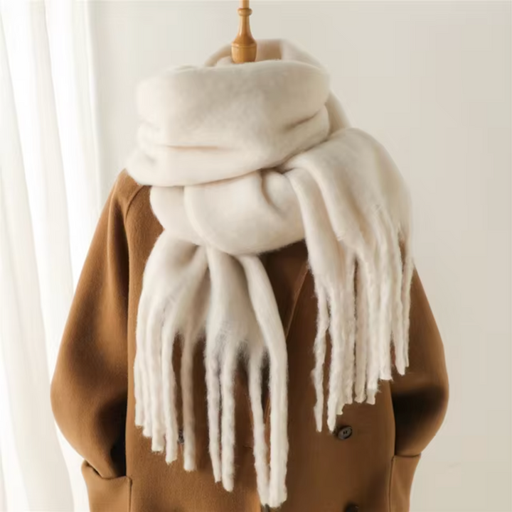 Winterschal mit Fransen 1