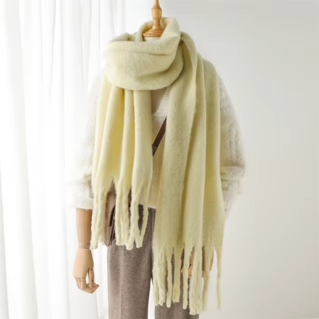 Winterschal mit Fransen 15