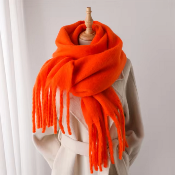 Winterschal mit Fransen 19