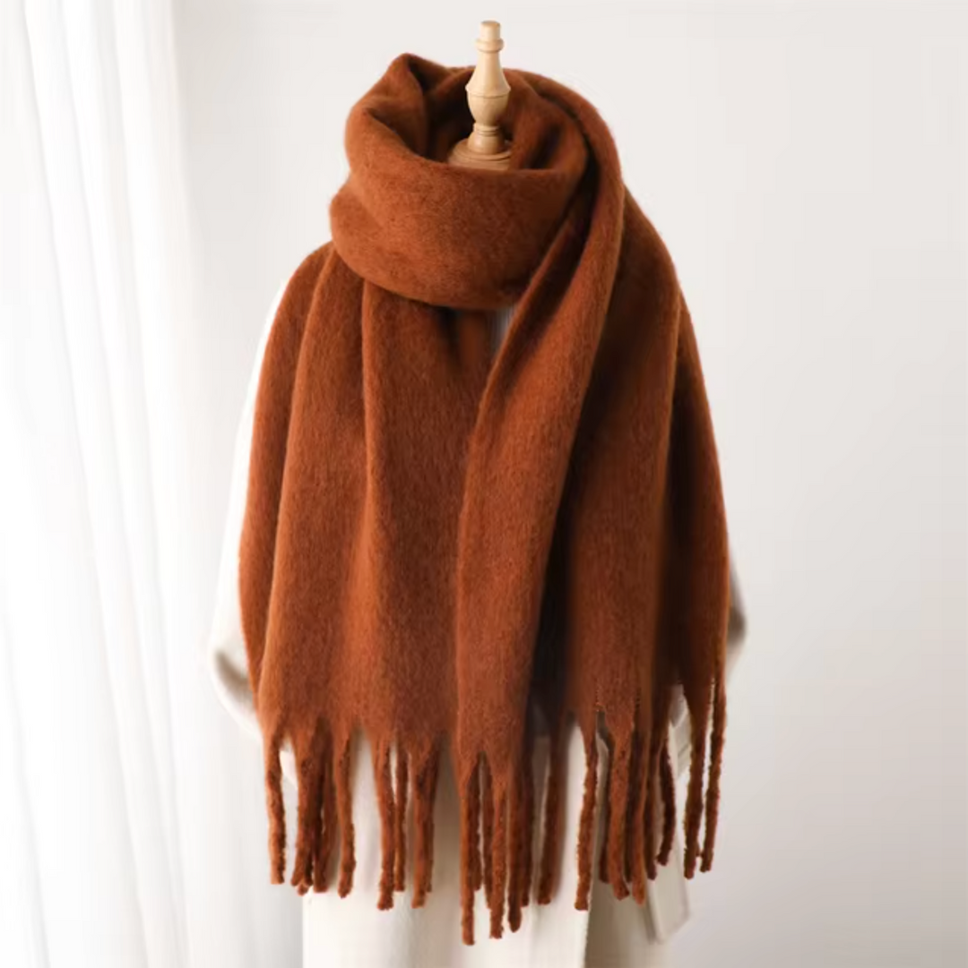 Winterschal mit Fransen 20
