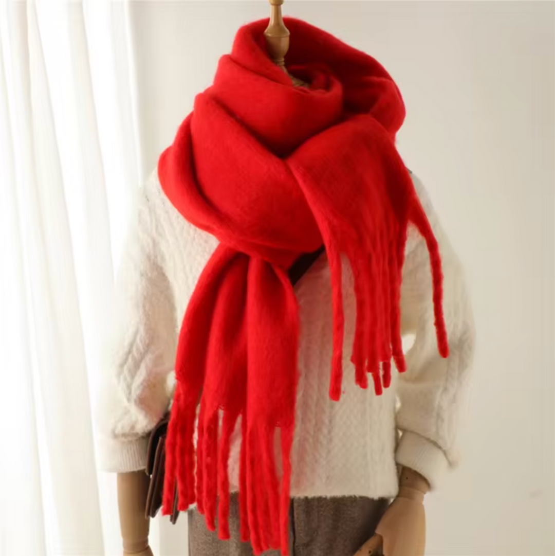 Winterschal mit Fransen 5