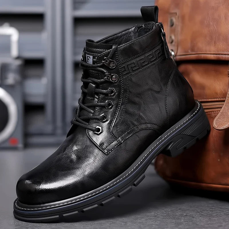 Winterstiefel Herren mit Arch Support – Orthopädische Outdoor-Stiefel für sicheren Halt und Komfort bei jedem Wetter 3