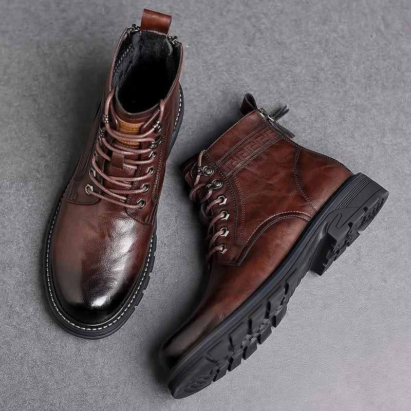 Winterstiefel Herren mit Arch Support – Orthopädische Outdoor-Stiefel für sicheren Halt und Komfort bei jedem Wetter 4