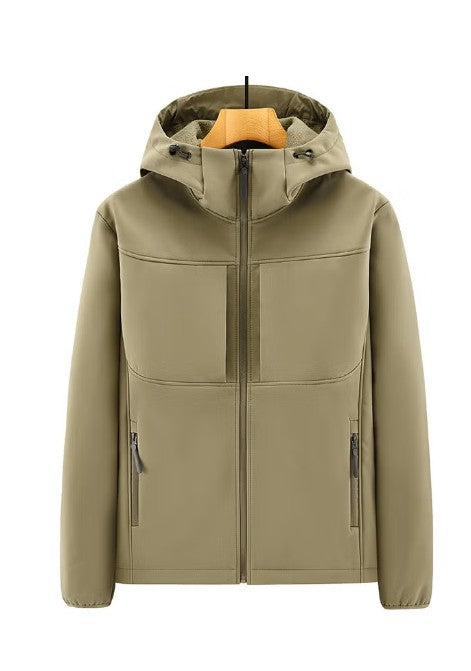Wasserdichte Softshelljacke Herren Stylisch Funktional Winddicht Outdoorjacke