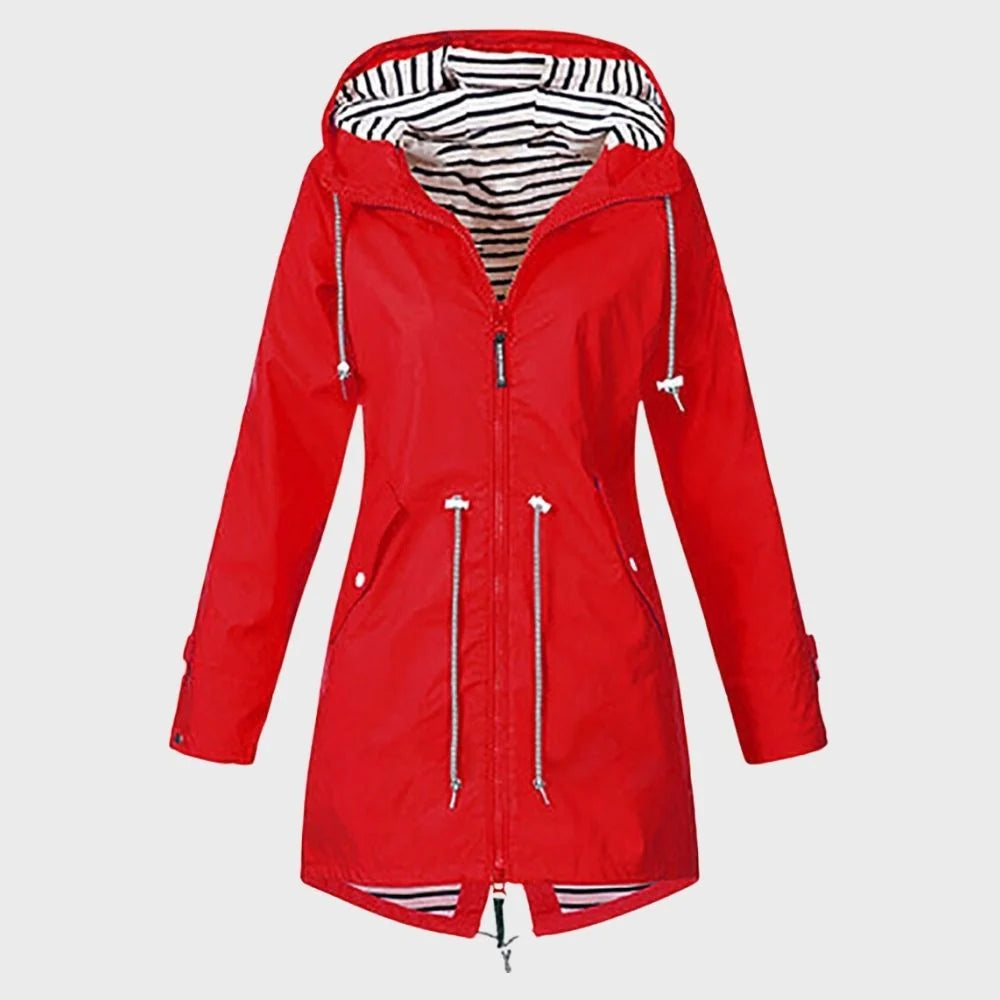 lange regenjacke für damen 0