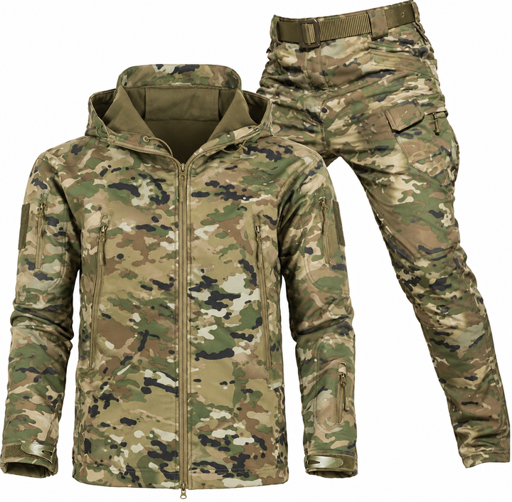 Herren Outdoor-Set wasserdicht mit Fleecefutter